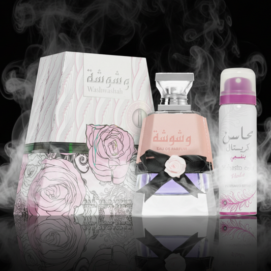 Lattafa Washwashah Coffret Parfum Femme Luxe Dubaï