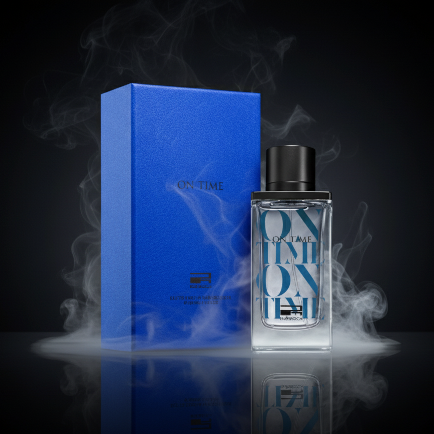 On Time Blue Rue Broca Homme - Parfum Boisé Luxe Dubaï Abordable