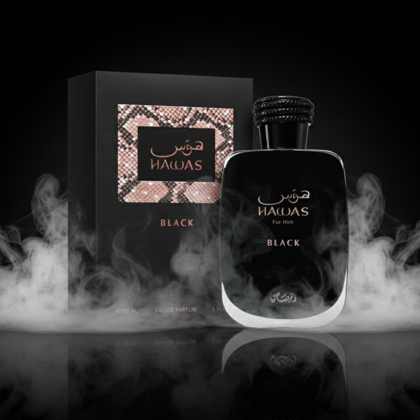Hawas Black Rasasi Parfum Homme Luxe Dubaï