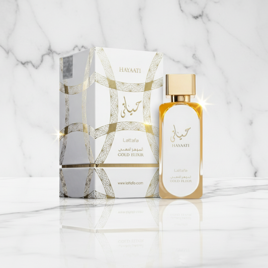 Hayaati Gold Elixir Lattafa Perfumes Luxe Dubaï Unisexe