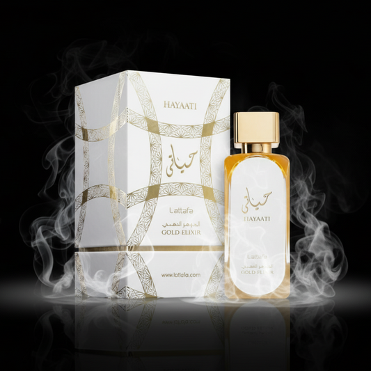 Hayaati Gold Elixir Lattafa Perfumes Luxe Dubaï Unisexe