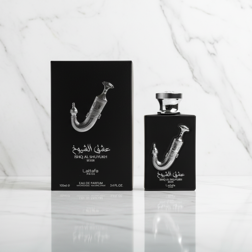 Ishq Al Shuyukh Silver Lattafa Perfumes Luxe Dubaï Unisexe