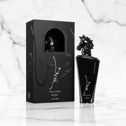 Maahir Black Edition Lattafa Perfumes Luxe Dubaï Unisexe